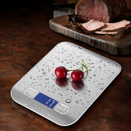 Balance de Cuisine numérique pesant cerises