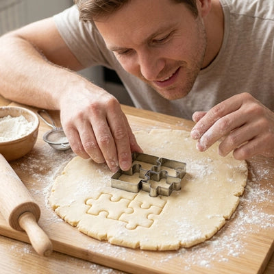 Emporte pèce métal homme découpant formes biscuits pate
