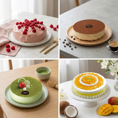 Modele de gateaux faites avec moule à gâteau rond en silicone