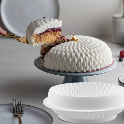 Moule à gateau silicone antiadhésif pour dessert avec couche intérieure visible