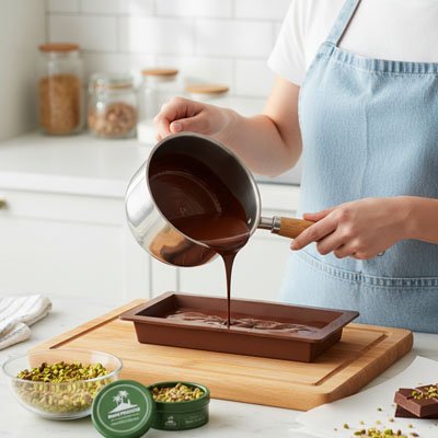 Moule silicone pour chocolat fondu préparation pâtisserie