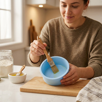 Preparation patisserie maison avant utilisation moule a gateau