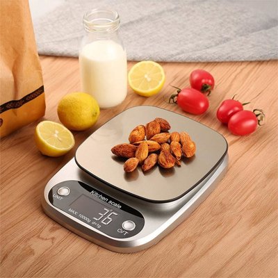 Balance Cuisine numérique pesant amandes