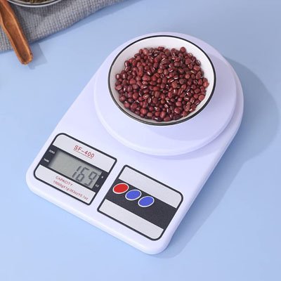 Balance Cuisine numérique pesant bol haricots rouge