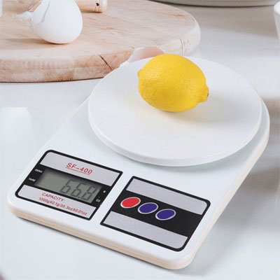 Balance Cuisine numérique pesant citron