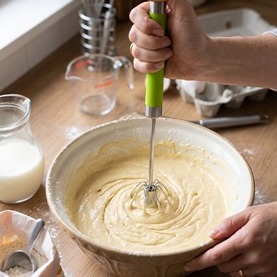 Fouet manche ergonomique mélangeant pâte gâteau grand saladier