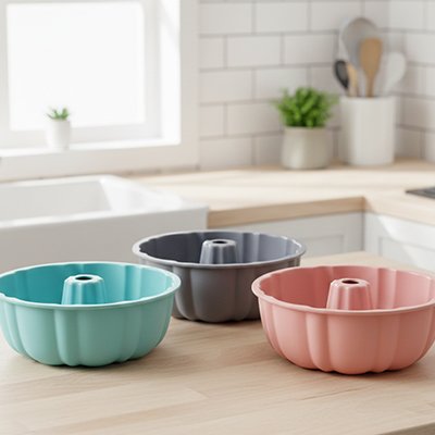 Moule a gateau sur table travail cuisine