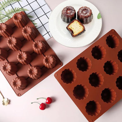Muffin démoulé de Moules en silicone​ dans une assiette 